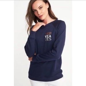 Crew neck graphic sweater sweatshirt